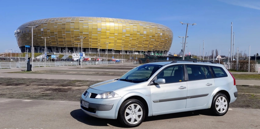 Renault Megane cena 7500 przebieg: 244000, rok produkcji 2004 z Gdańsk małe 172